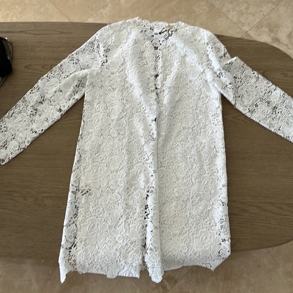 Elie Tahari Lace Overcoat - Picture 3 of 5